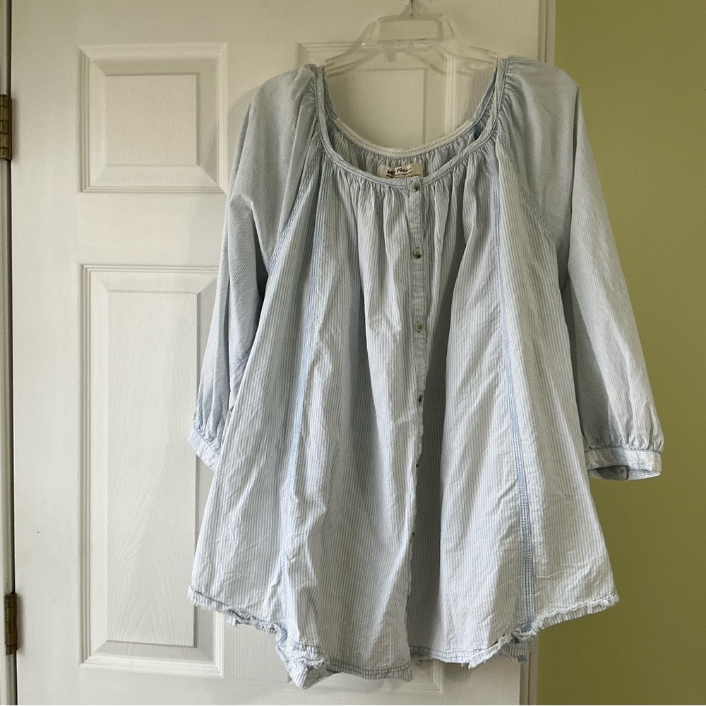 NWOT Free People button down tunic